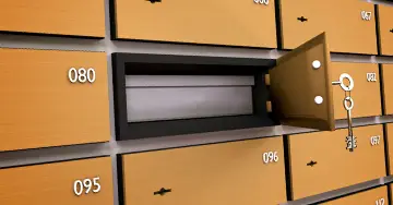 Offenes Bankschließfach